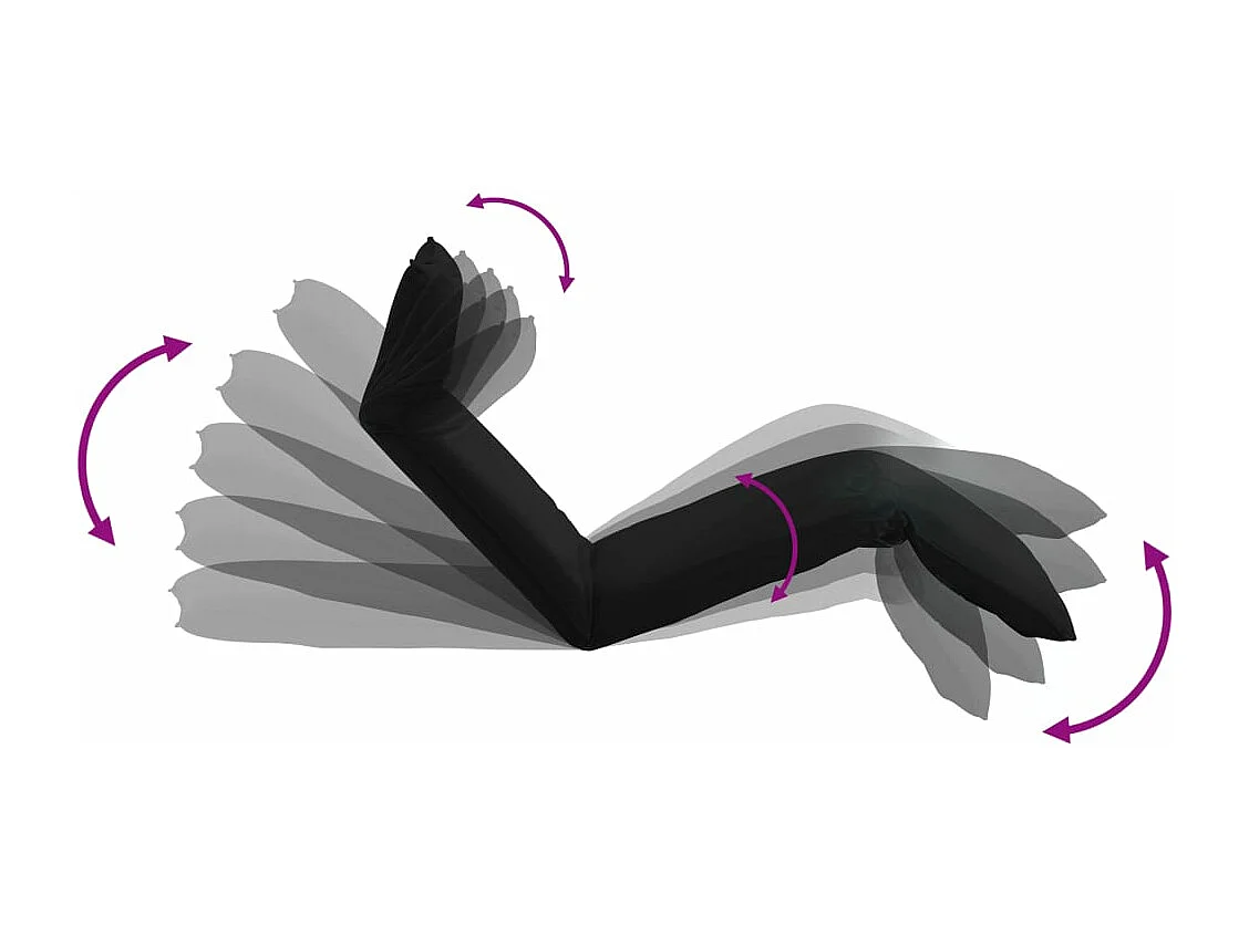 Transat chaise longue bain tissu noire 175 x 56 x 10 cm 02_0012890