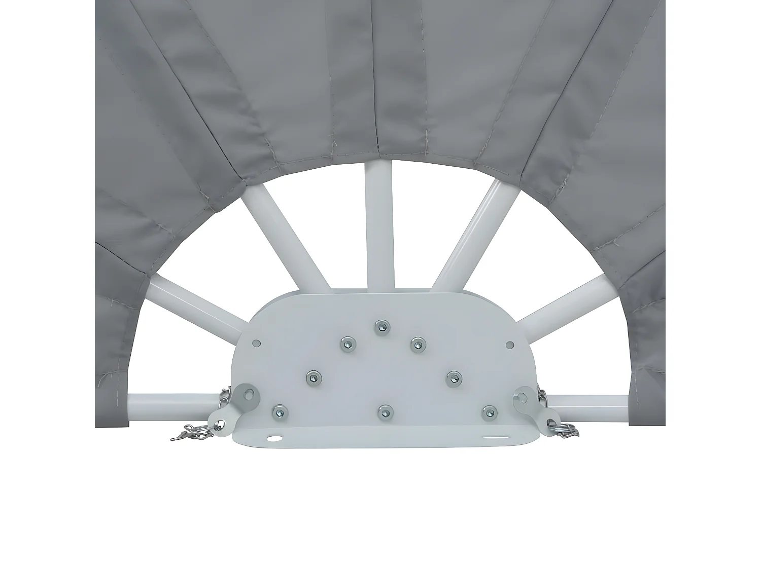 Auvent paravent store brise-vue grise 160 x 160 x 160 cm 02_0007070