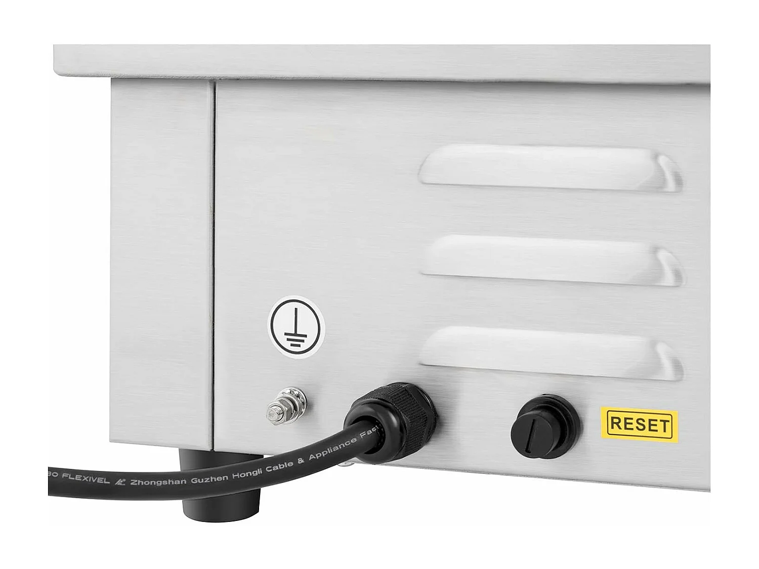 Plancha électrique professionnelle en argenté 73 x 47 x 25 cm 14_0004069