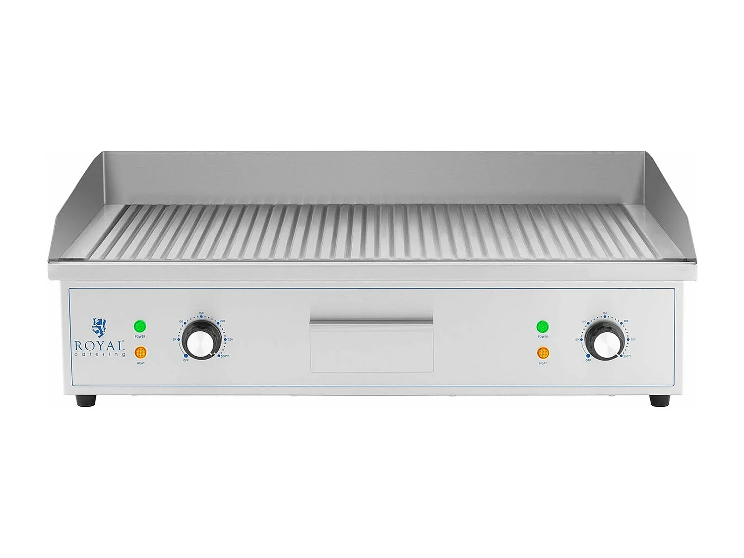 Piastra elettrica scanalata plancha 700 x 400 mm 4.400 watt 14_0004053