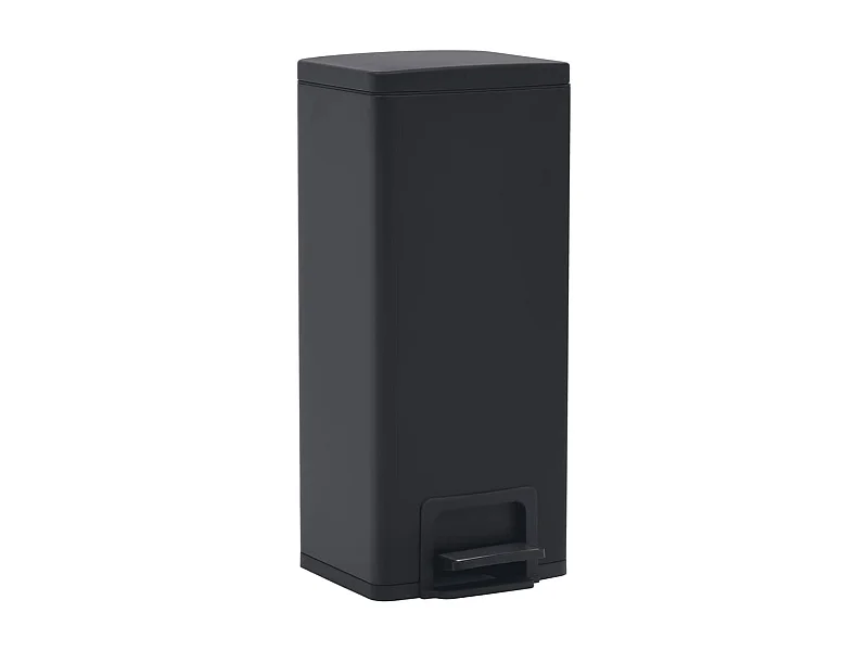 Pattumiera a pedale antimpronta 30 litri inox nero 02_0006099