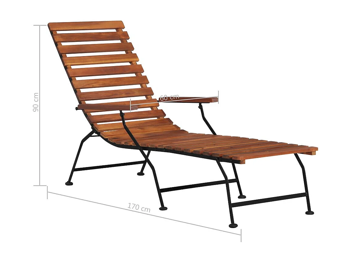 Poltrona lounge da esterno in legno massello di acacia 02_0011891
