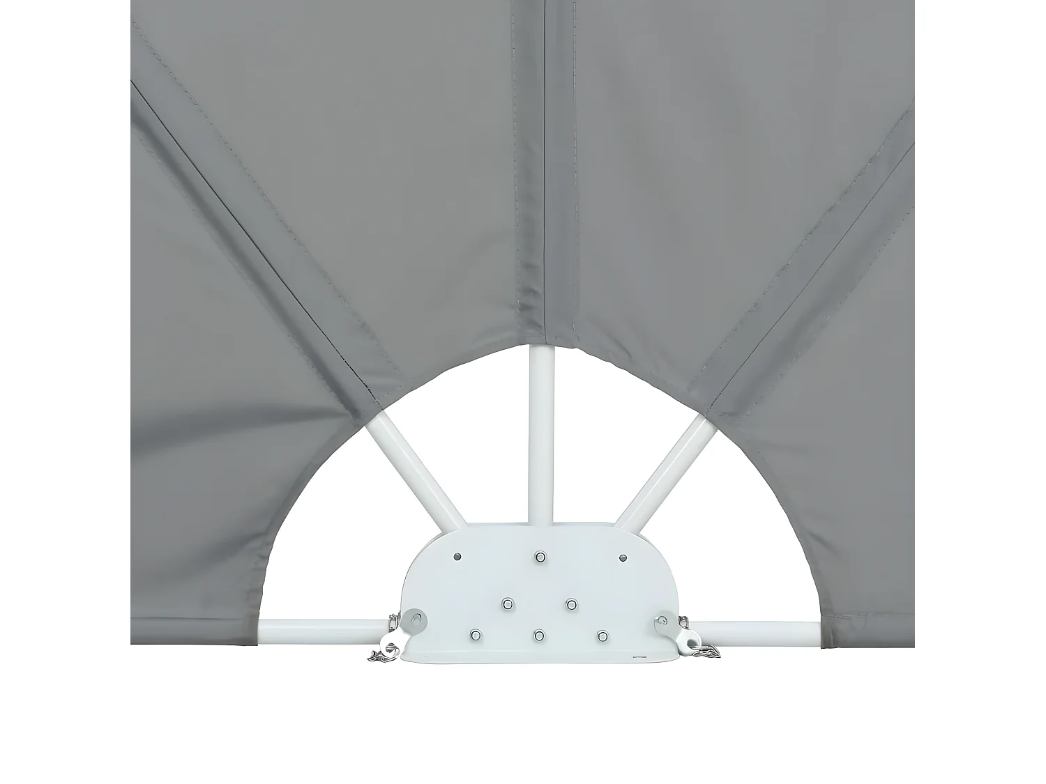 Toldo pantalla toldo retráctil lateral pantalla de privacidad para patio jardín terraza balcón pantalla de protección visual 240 x 160 cm gris 02_0007072