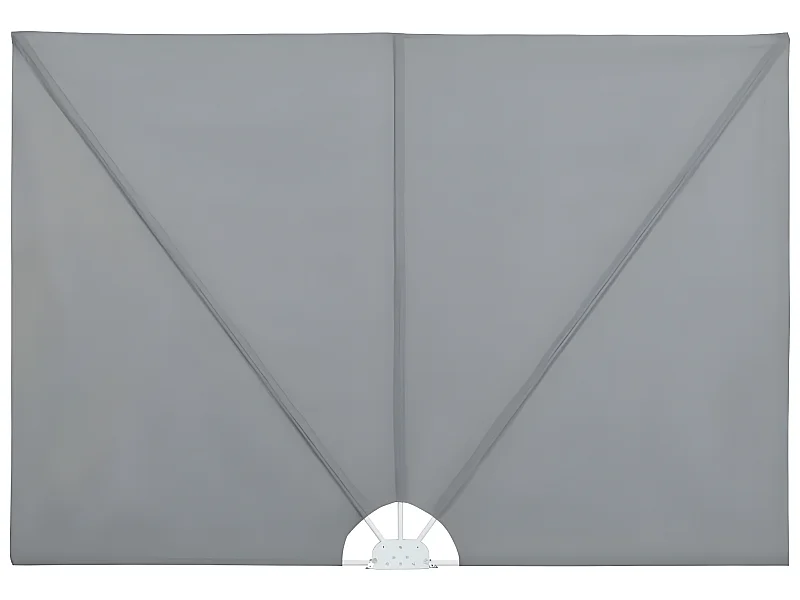 Auvent paravent store brise-vue grise 240 x 160 x 160 cm 02_0007072