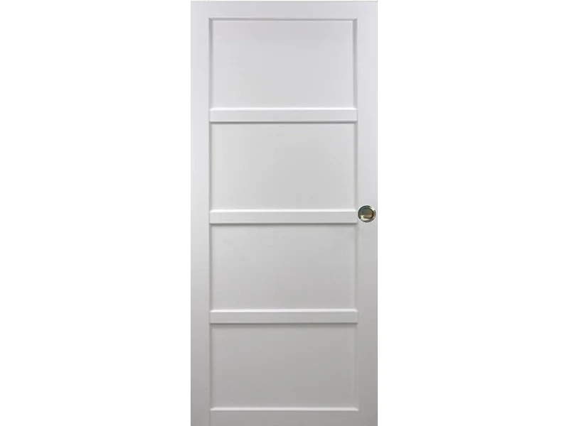 Porte Coulissante Tamera Blanc H204 X L73 Et Coquilles Gd Menuiseries