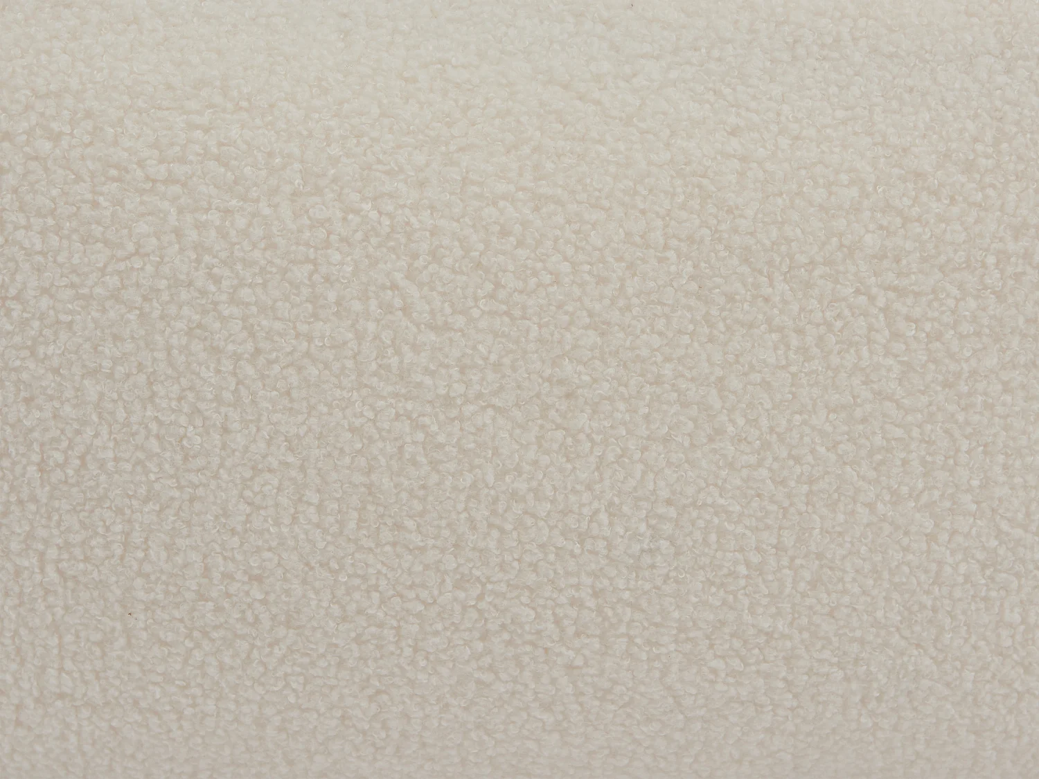 Pouf in Tessuto bouclette Bianco - SIRIETO