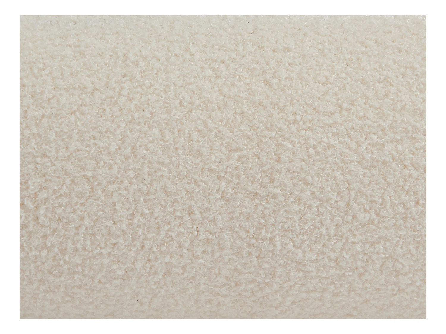 Poef in wit bouclé LECINIO