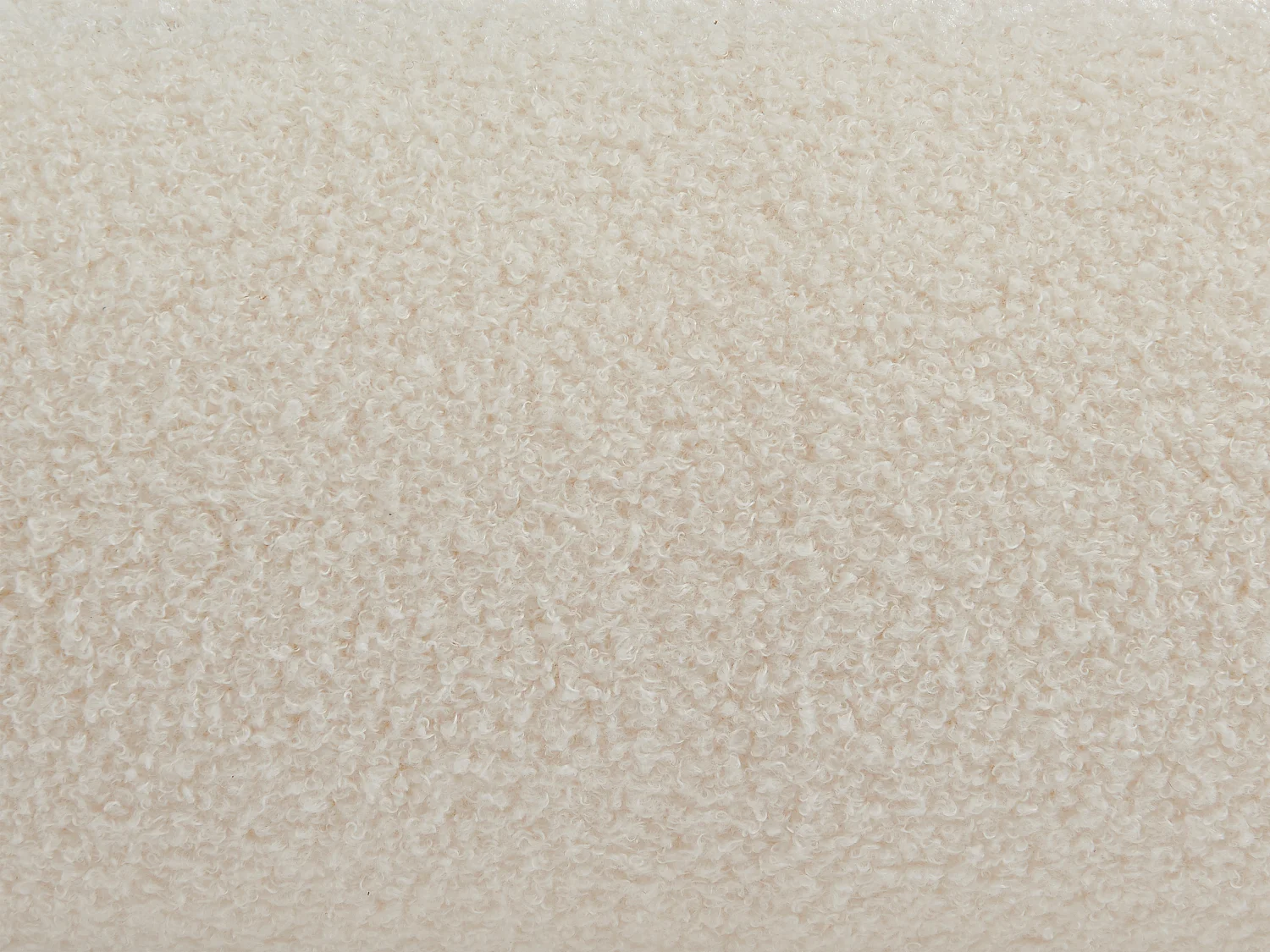 Poef in wit bouclé LECINIO