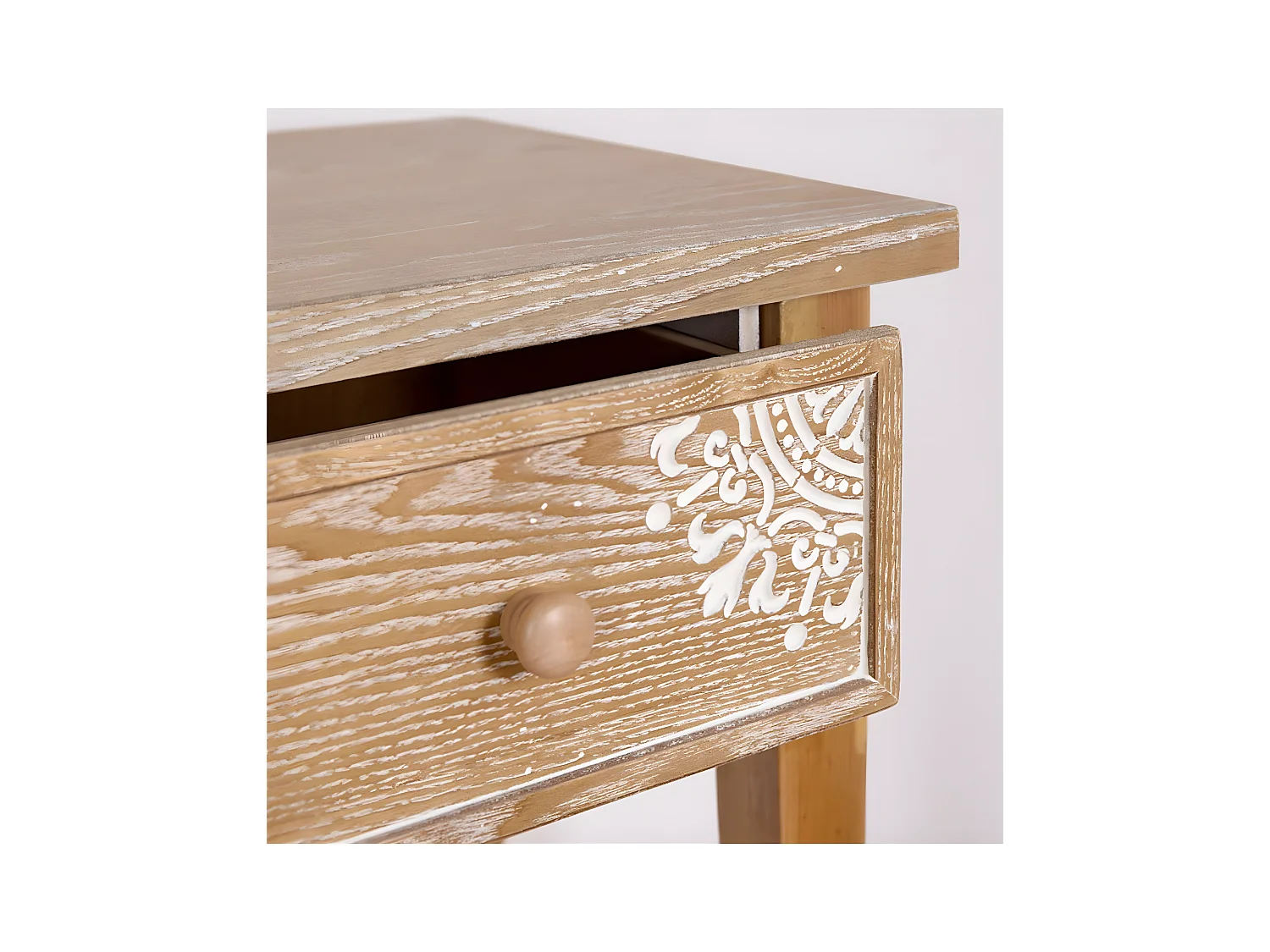 Consola 100cm madera tallada 3 cajones kiko