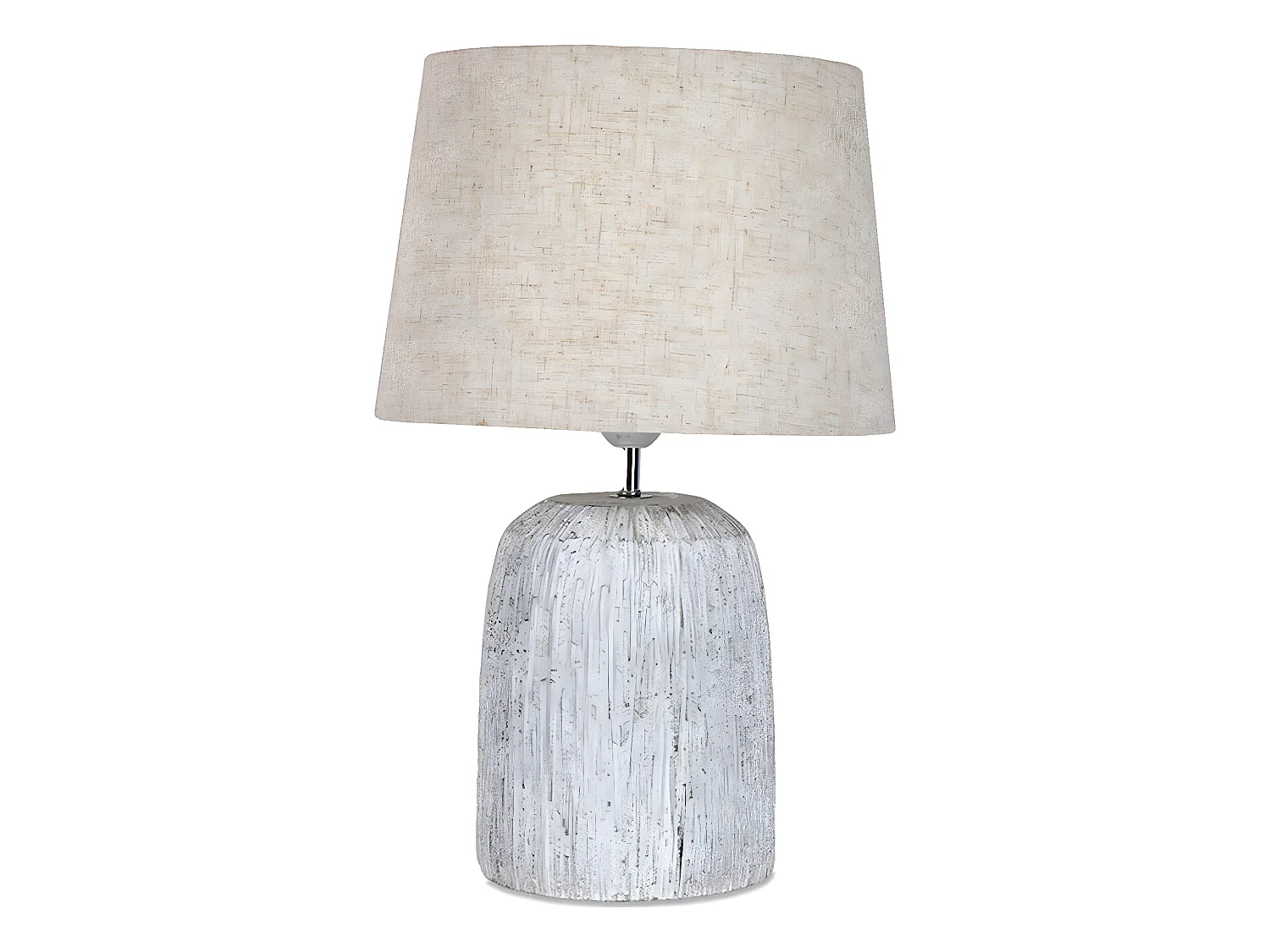 Lámpara de mesa 30*48 ceramica gris tulipa gris pompeya