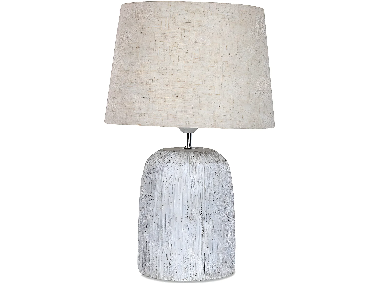 Lámpara de mesa 30*48 ceramica gris tulipa gris pompeya