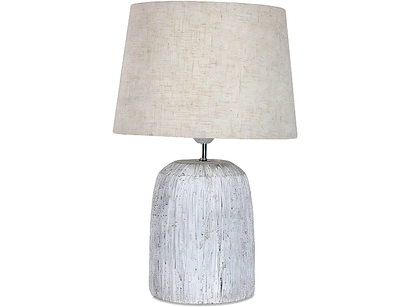 Lámpara de mesa 30*48 ceramica gris tulipa gris pompeya