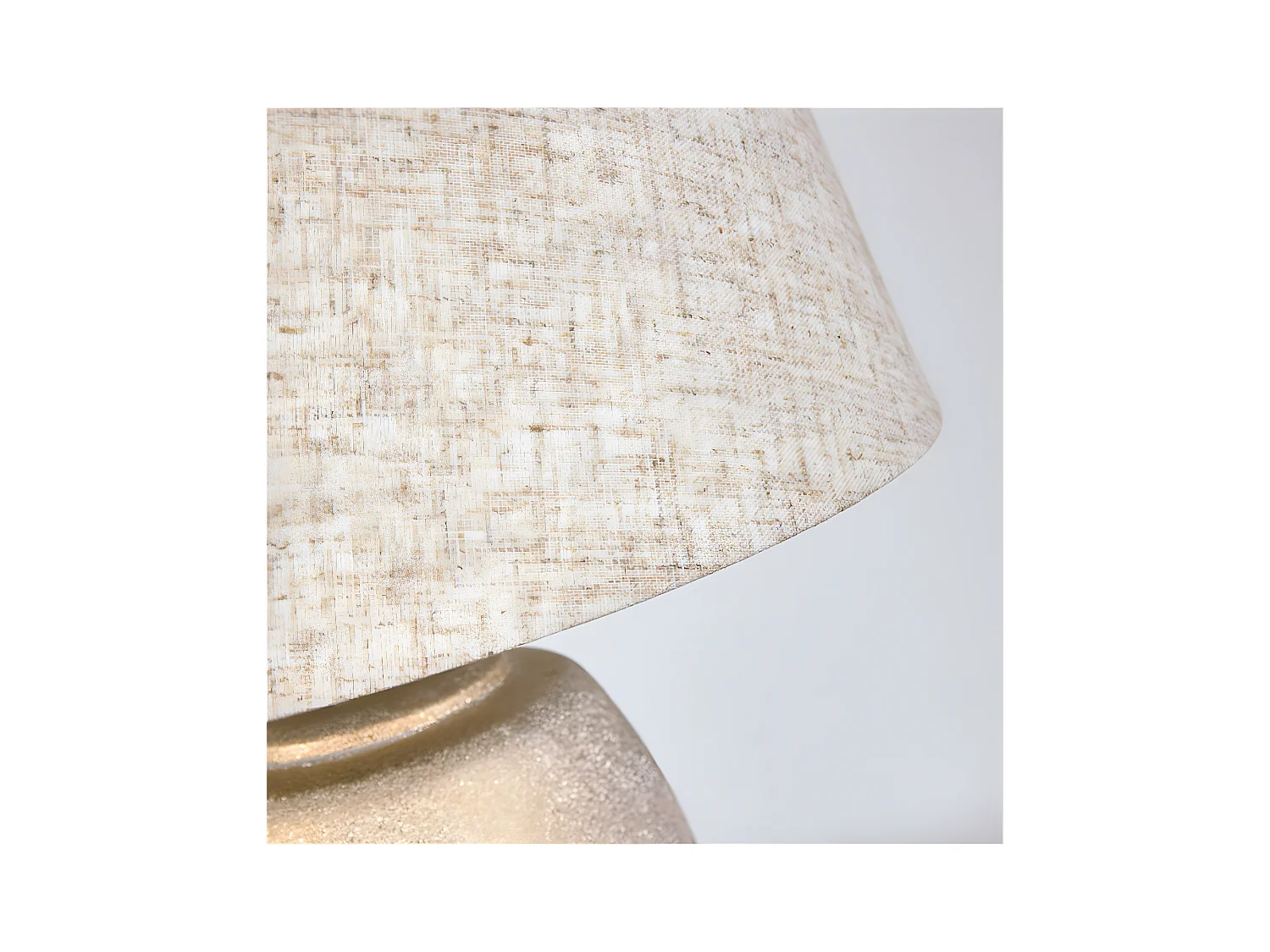 Lámpara de mesa ceramica 30*54 champagne tulipa beige molly