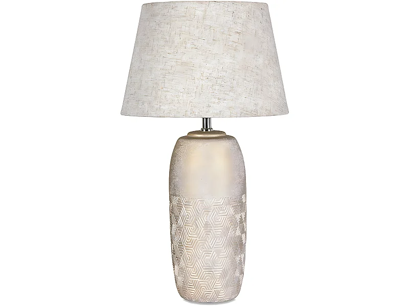 Lámpara de mesa ceramica 30*54 champagne tulipa beige molly