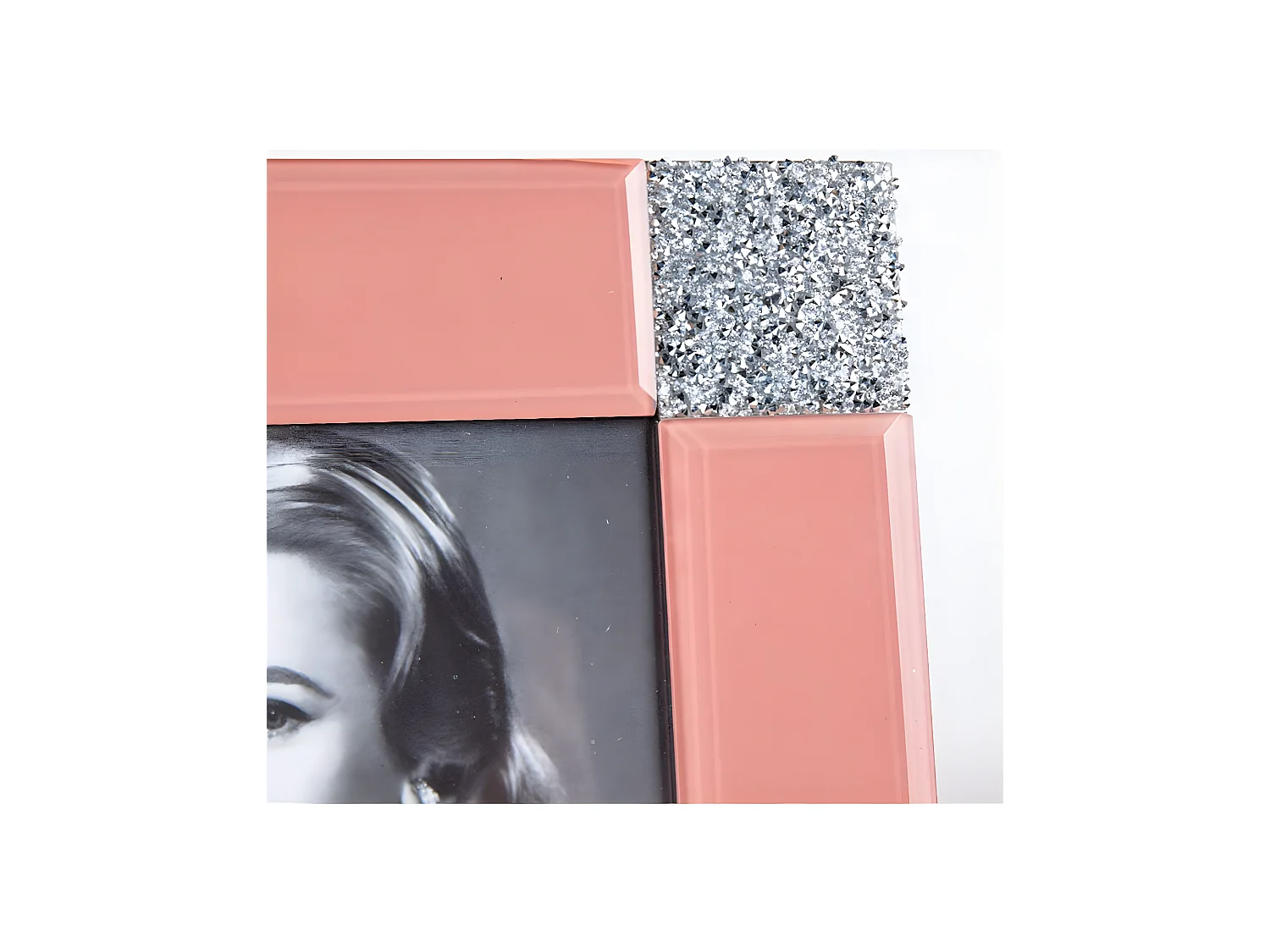 Portafoto 10*15 rosa esquinas brillo alina