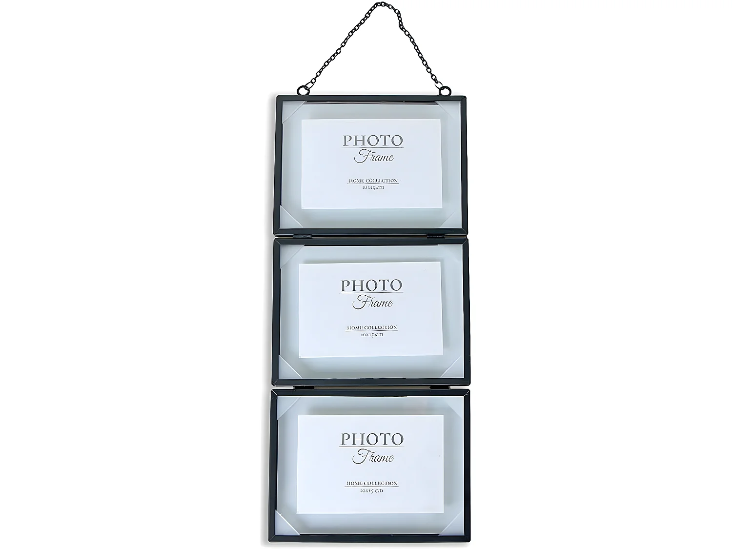 Multifoto colgar 20*48 3 fotos 10*15 negro metal sky