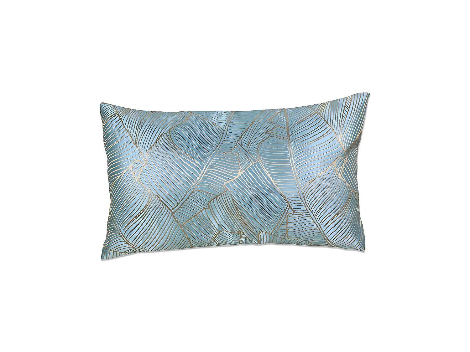 Cojin 50*30 azul claro hojas 300gr nelu