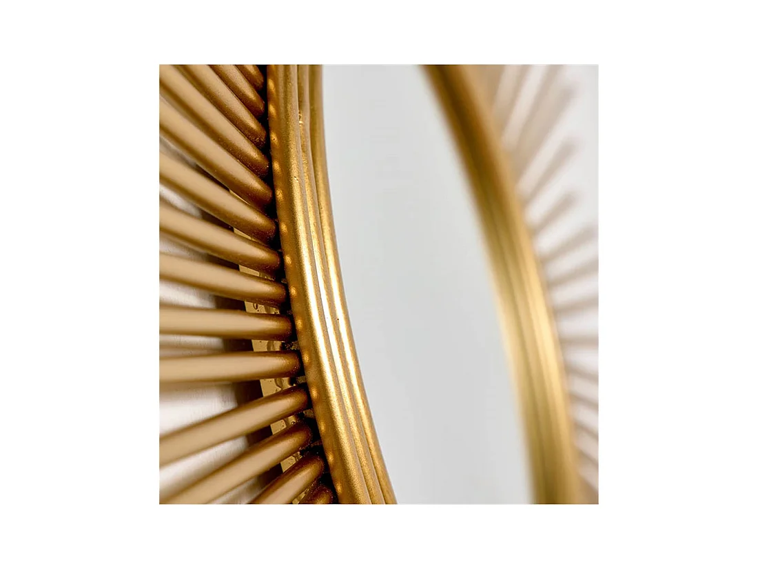 Espejo rayos dorado de metal 81*89cm asia