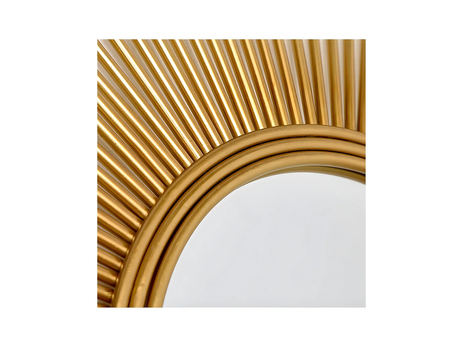 Espejo rayos dorado de metal 81*89cm asia