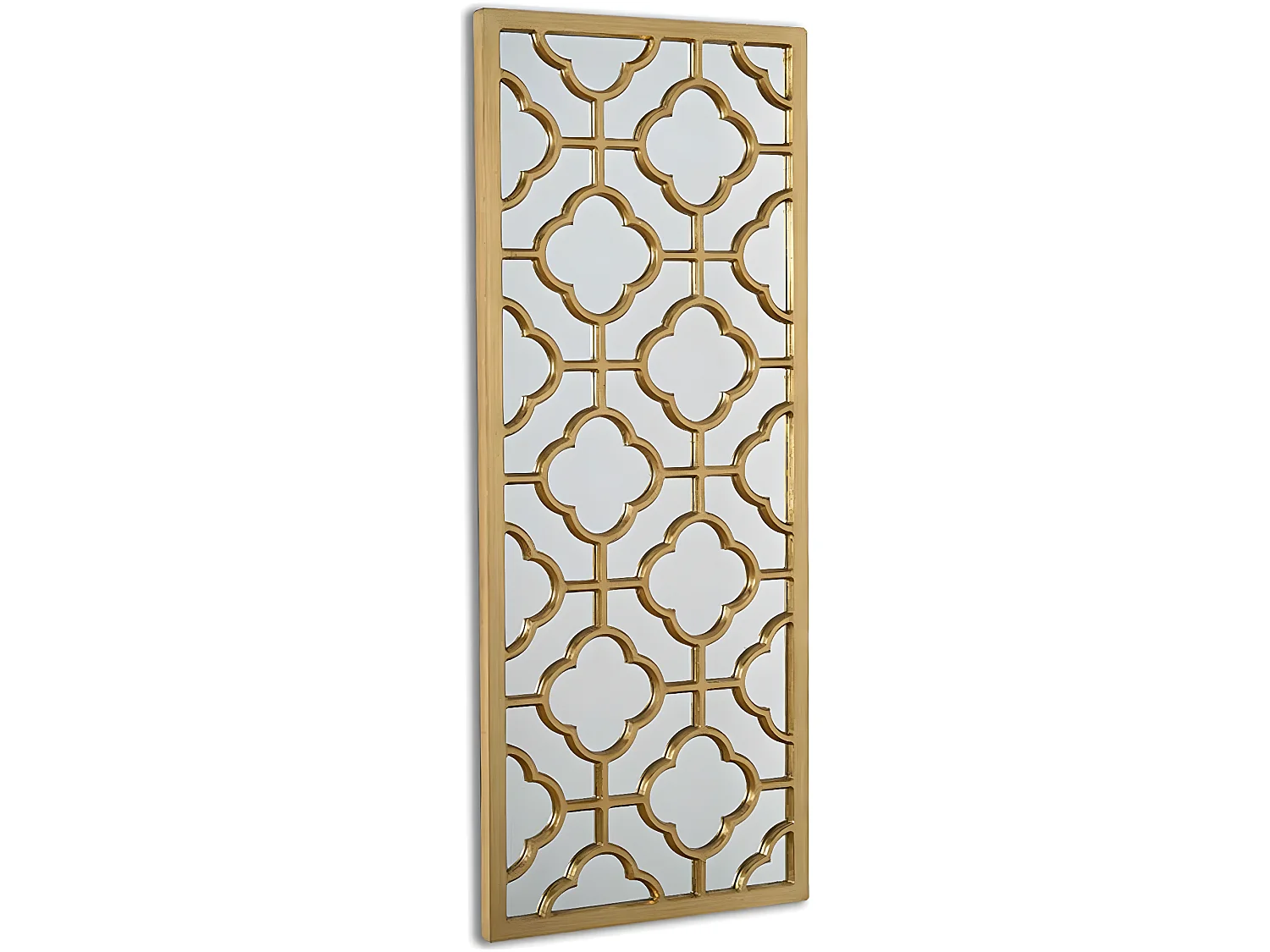 Espejo 48*118*2.7 cenefa interior rombos dorado valentine