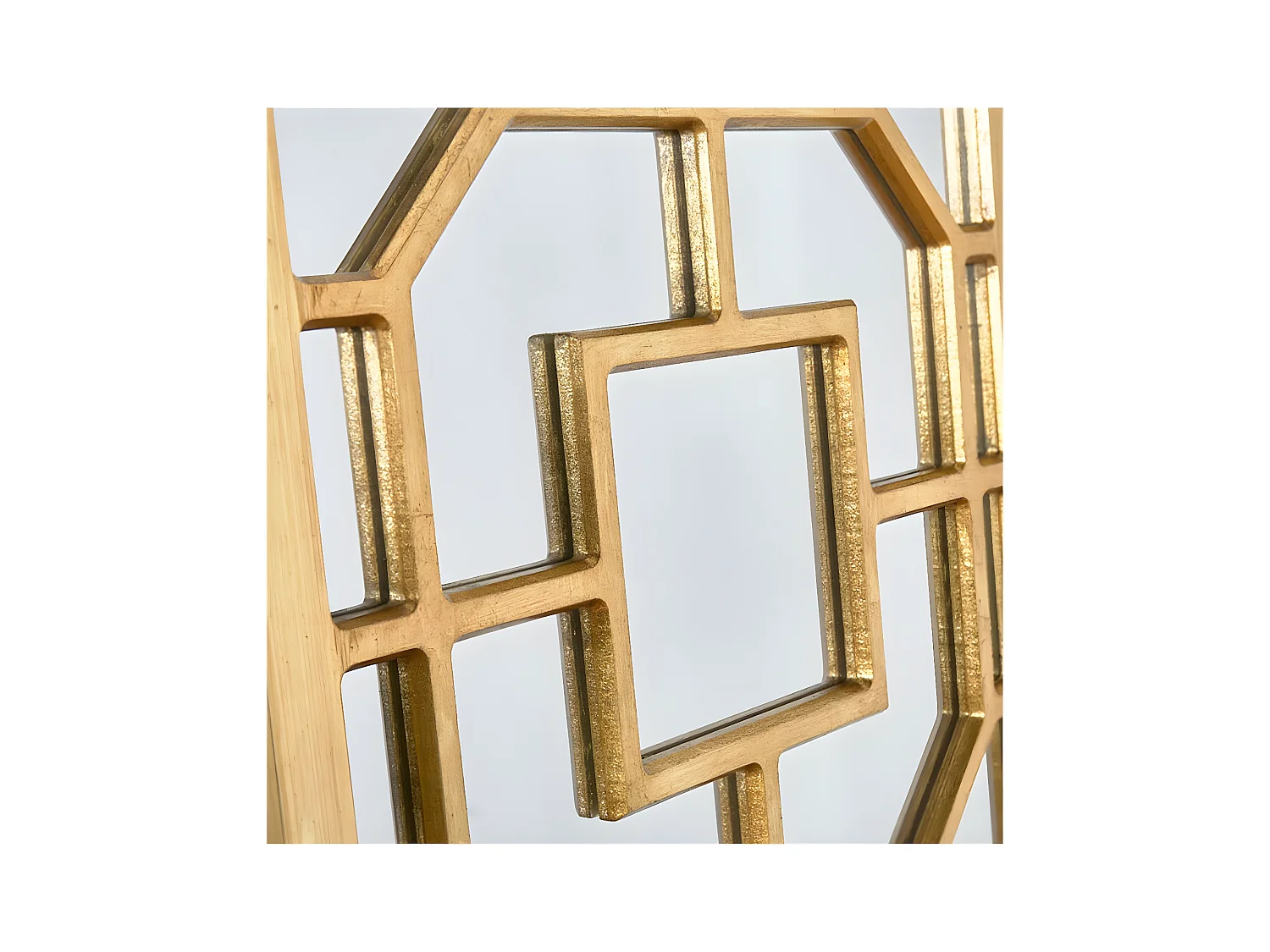 Espejo 40*120*2.7 cenefa cuadrados dorado sidonie