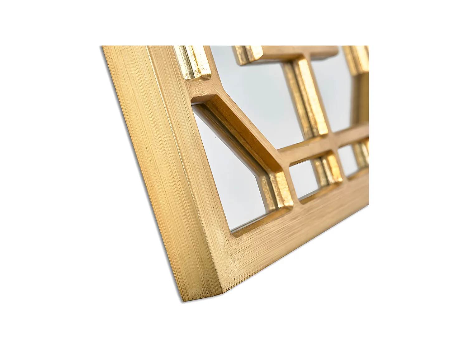 Espejo 40*120*2.7 cenefa cuadrados dorado sidonie