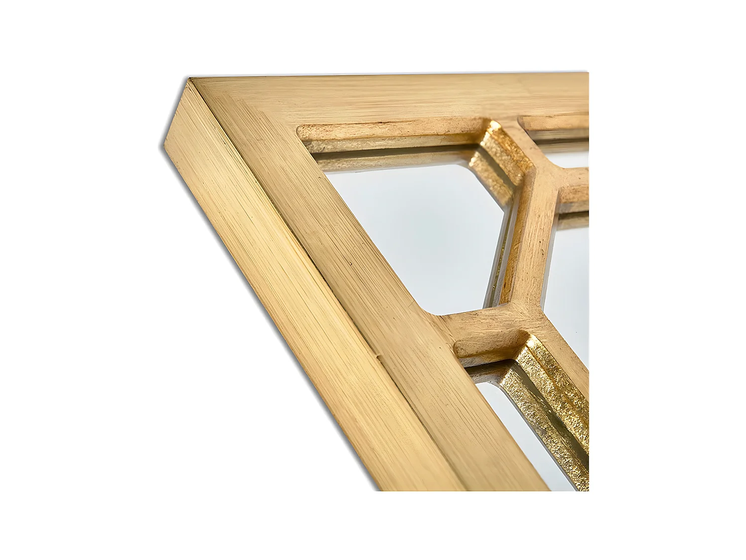 Espejo 40*120*2.7 cenefa cuadrados dorado sidonie