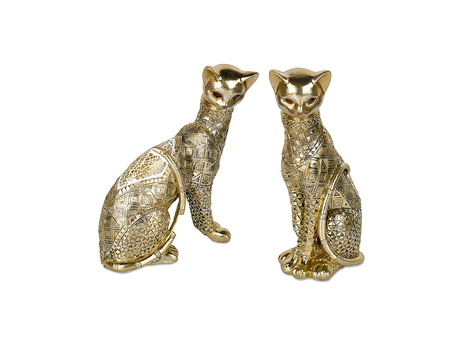 Gato 18*24 sentado dorado picasso