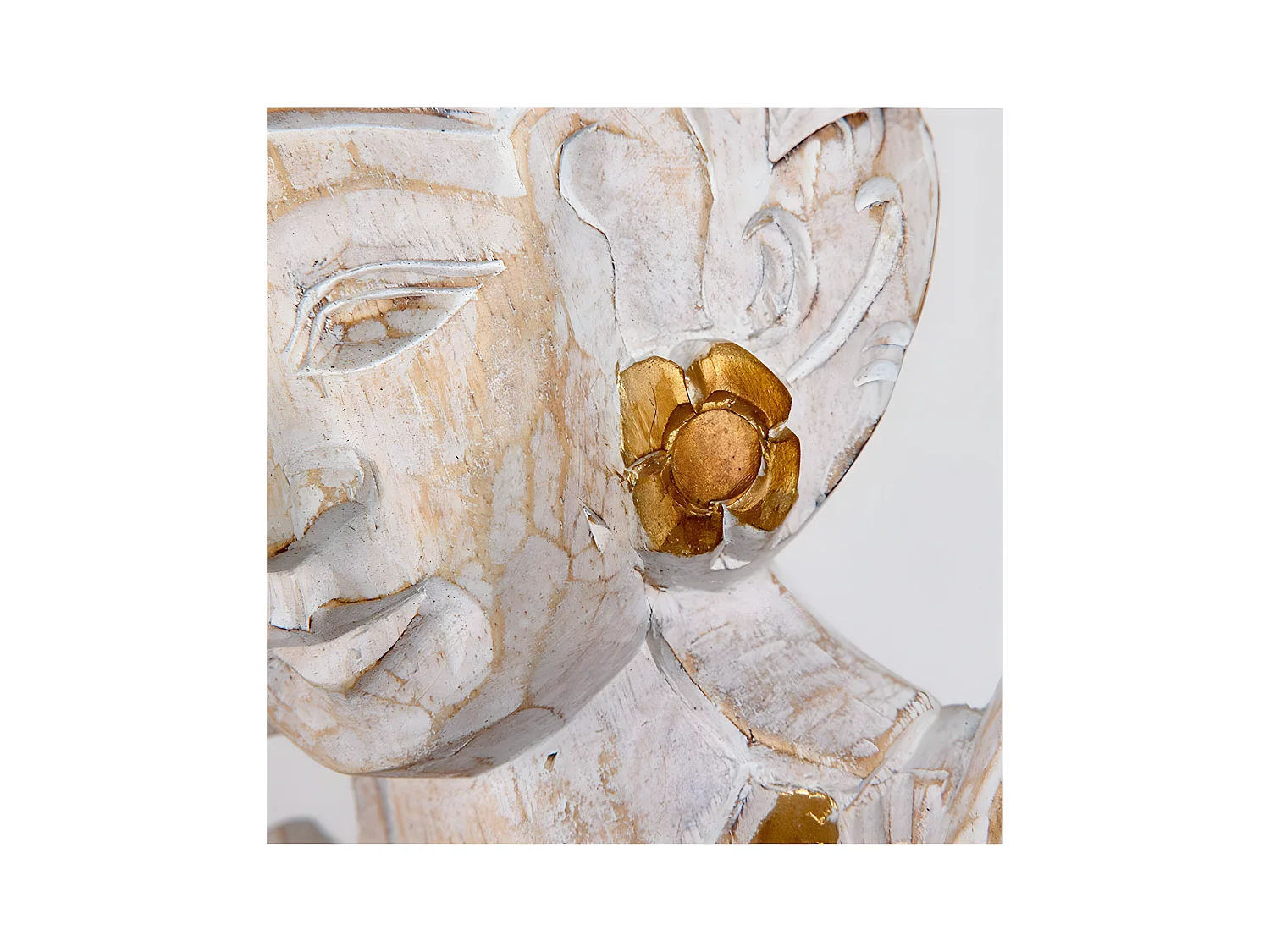 Pareja de figuras de dioses balineses en madera tallada bali