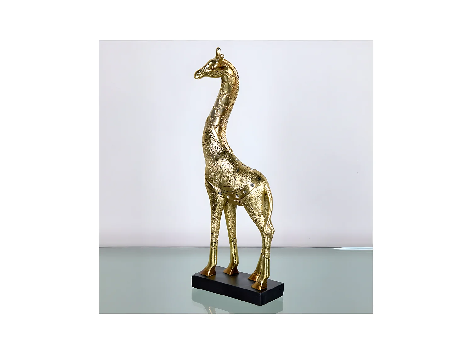 Jirafa 13.5*36*7.5 dorada picasso