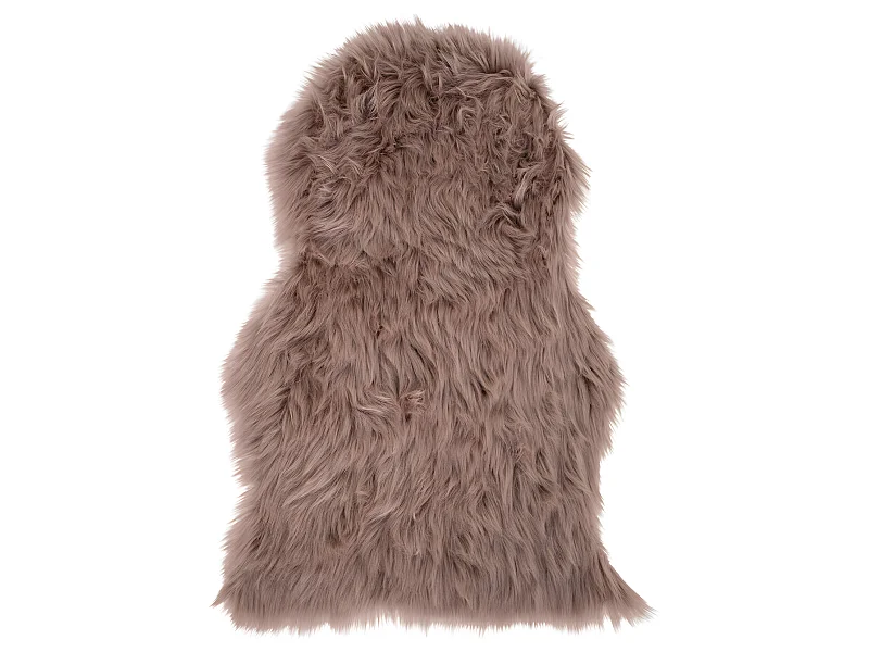 Laila Lammfell imitiert 50x85 cm mushroom farben.