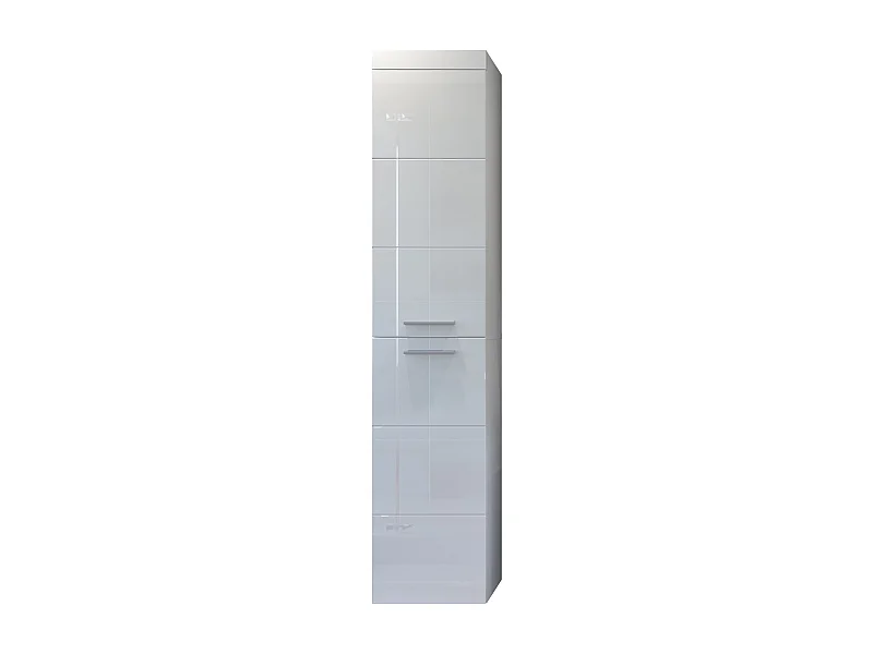 Colonne murale de salle de bain blanc brillant Divone 35cm