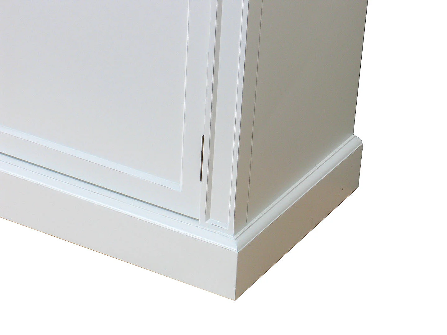 Amaretta Vitrines 2 portes, vieux blanc, vintage patiné, largeur 110 cm, hauteur 200 cm.