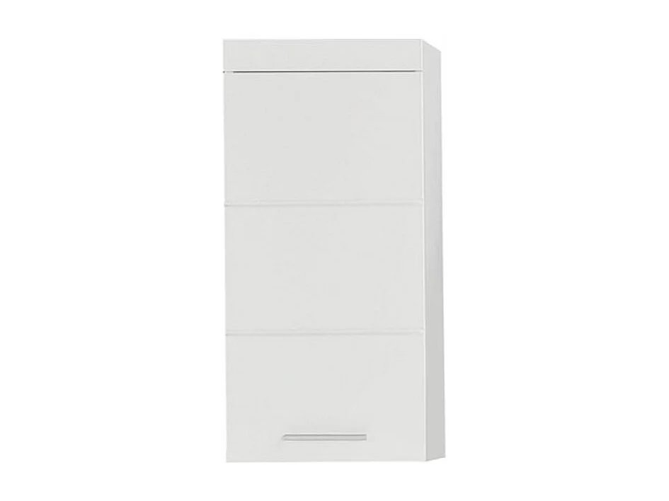 Ensemble meuble de salle de bain à LED 6 pièces laqué blanc Kelia