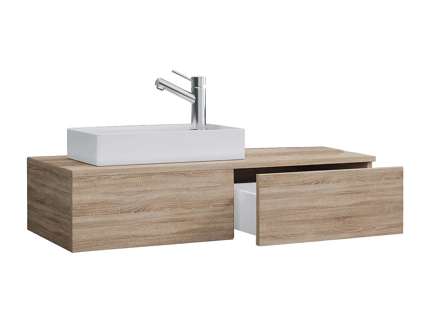 2-tlg. Gäste WC Waschplatz Waschtisch schmal Gudas