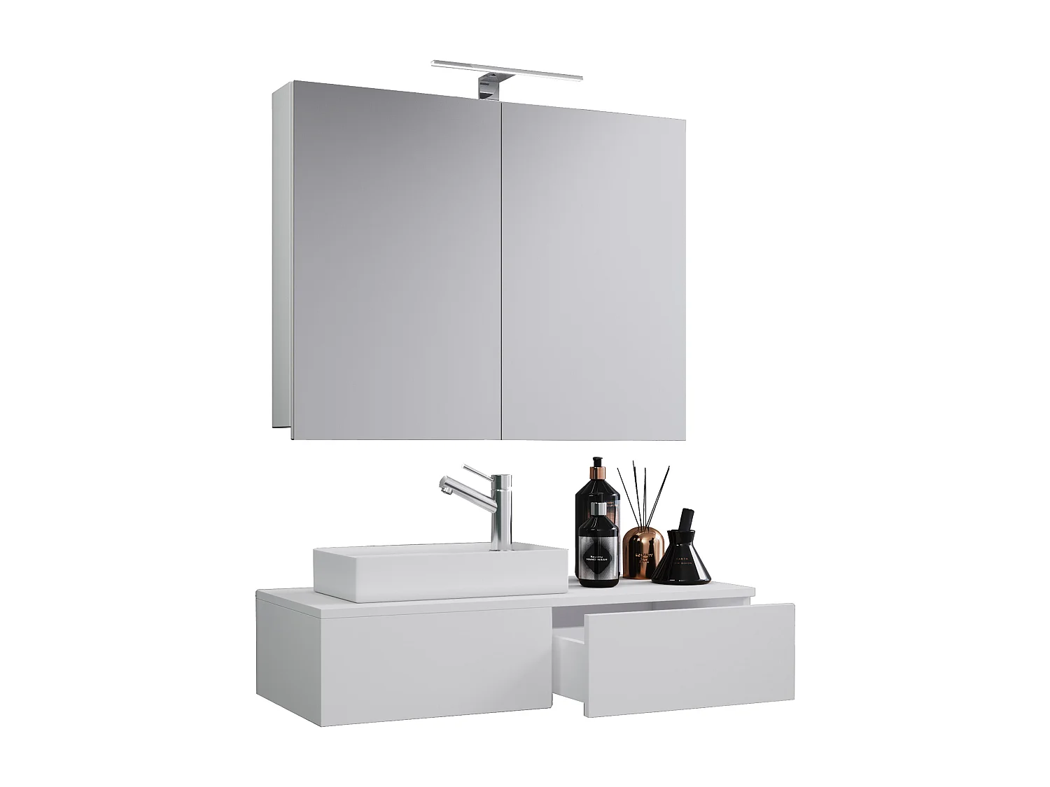 3tlg wastafelmeubel Gudas kast