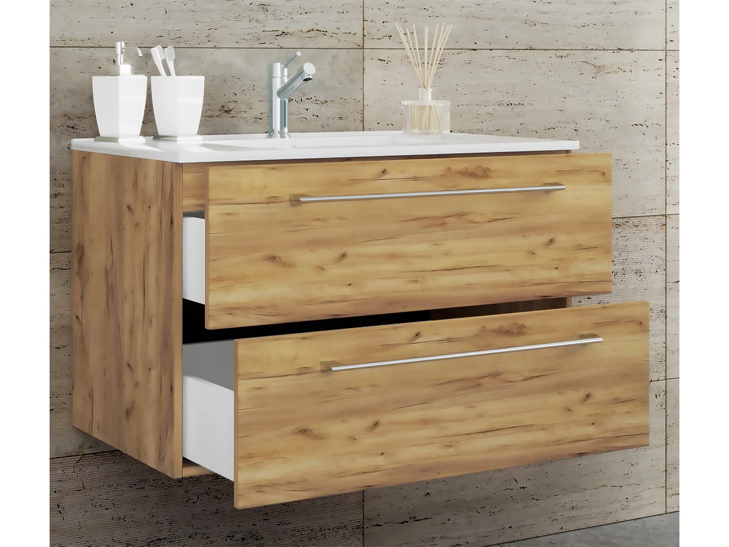 Mobile lavabo 2 pezzi Lavabo Badinos 2