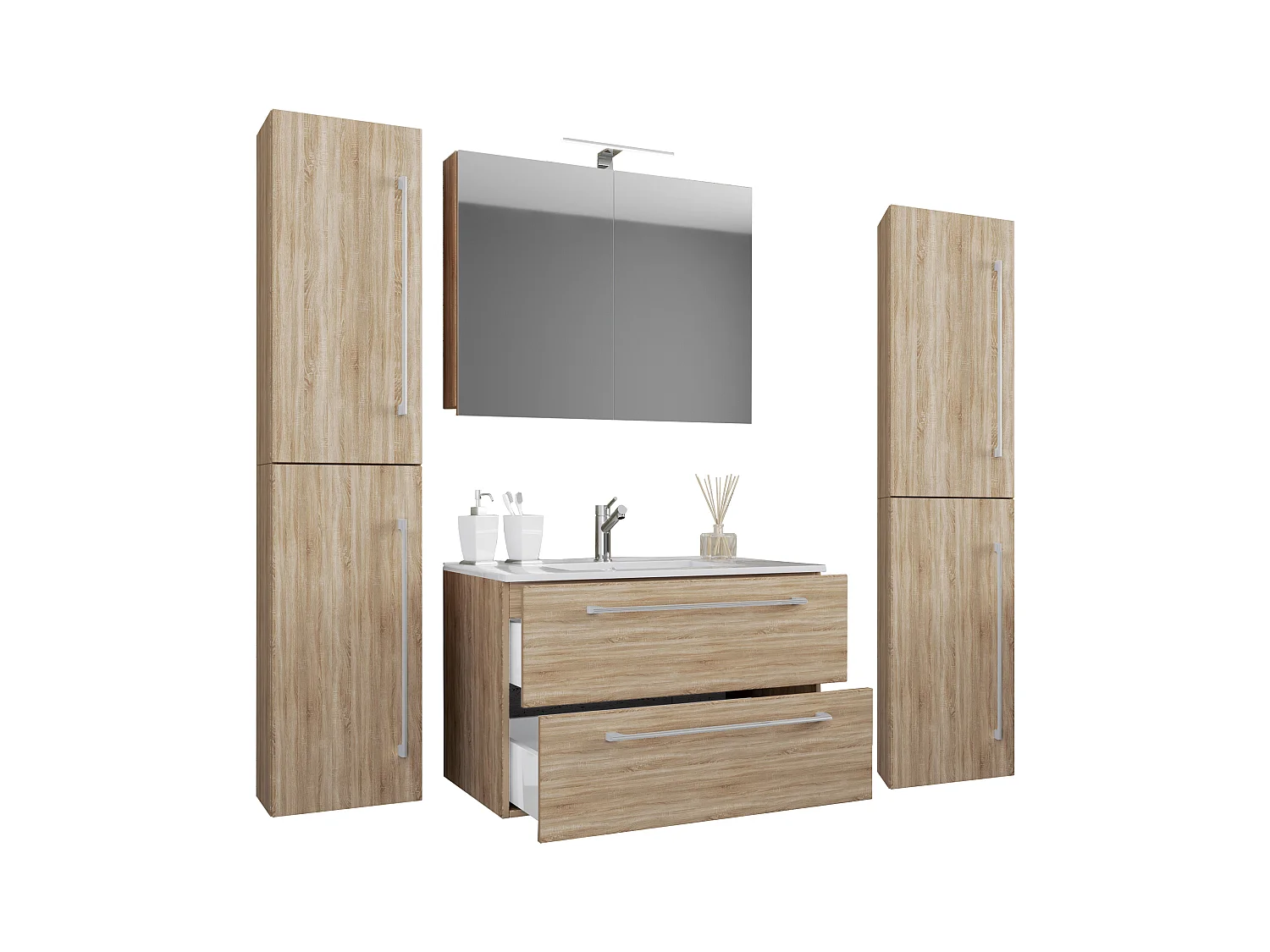 Gruppo lavabo 5 pezzi Lavabo Badinos SC