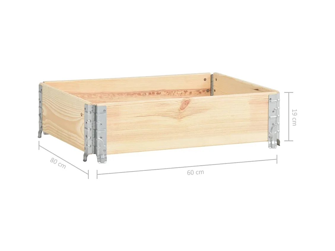 Jardinière surélevée 60 x bois marron 60 x 80 x 19 cm 02_0000850