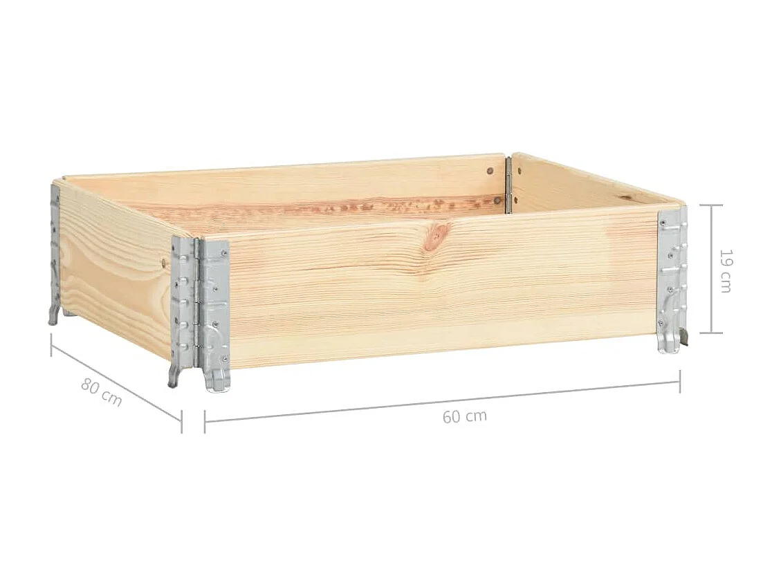 Jardinière surélevée 60 x bois marron 60 x 80 x 19 cm 02_0000850