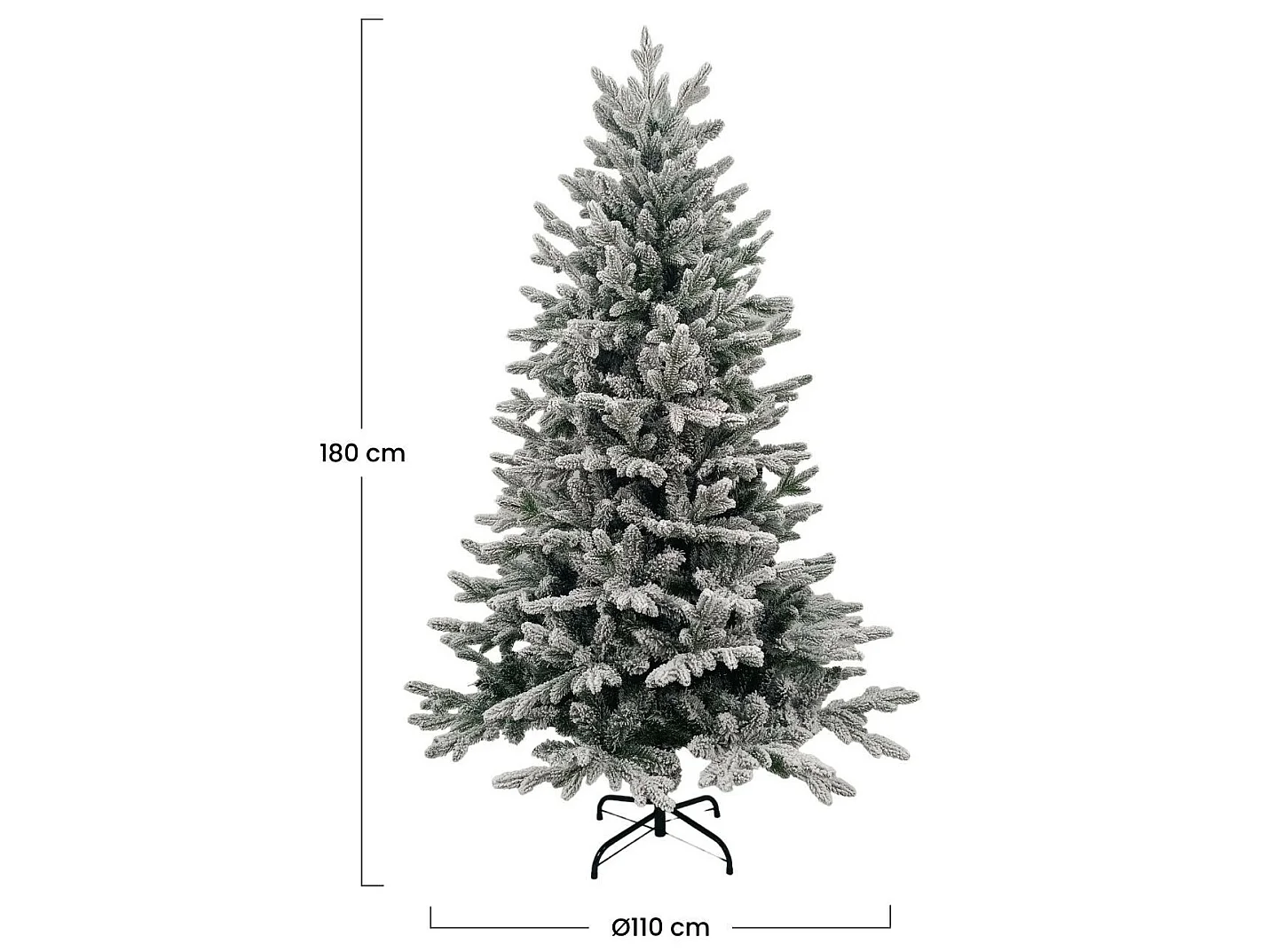 Sapin de Noël Vancouver Vert enneigé Thinia Home