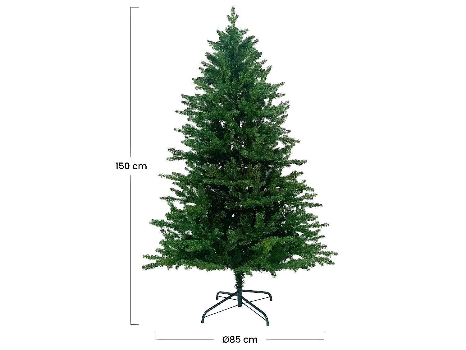 Sapin de Noël artificiel Québec vert 7house - 150cm, 180cm, 210cm