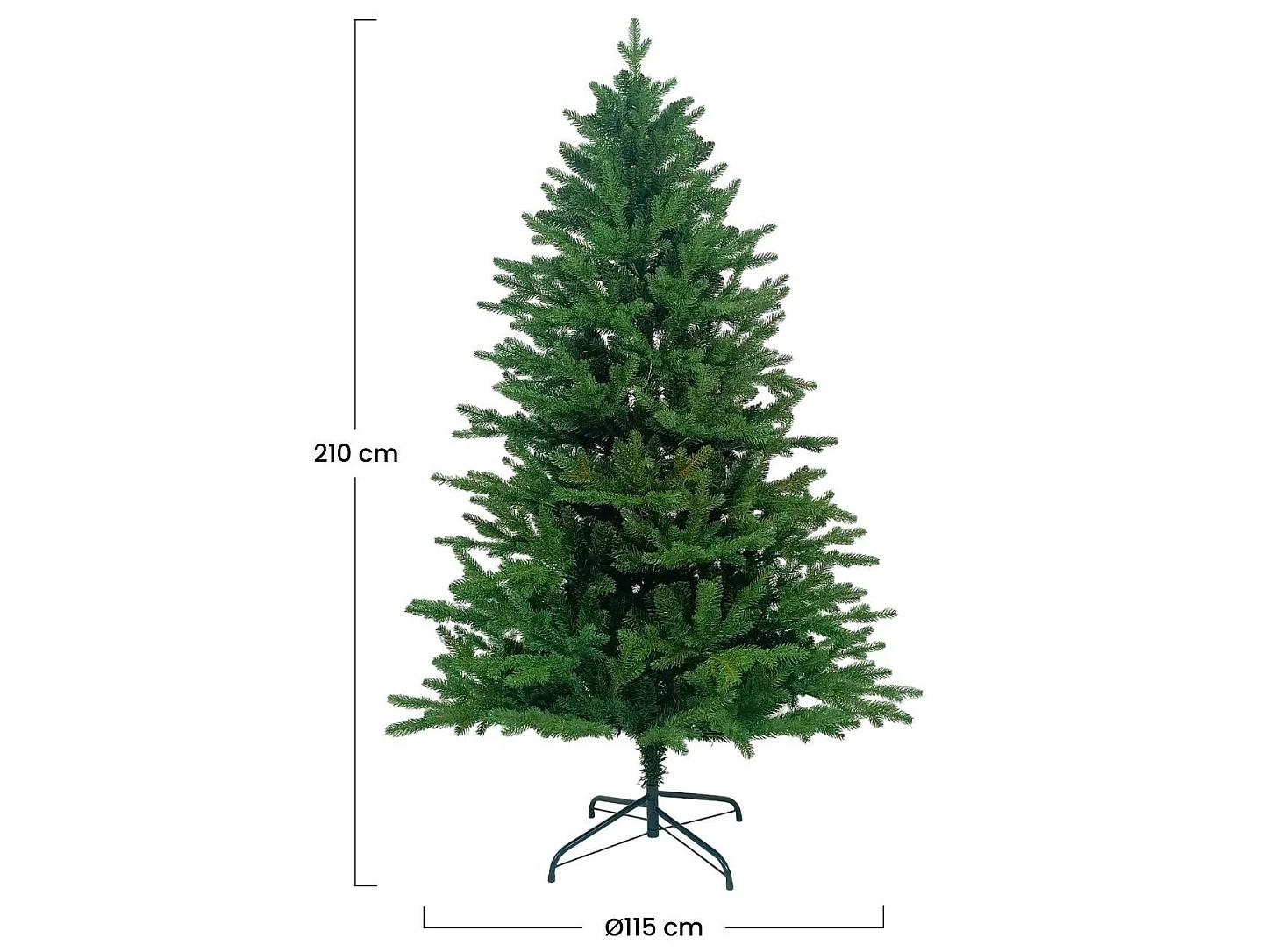 Sapin de Noël artificiel Quebec Vert 7house - Disponible en plusieurs tailles