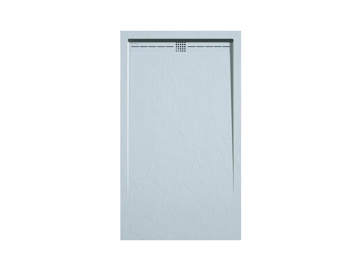 Mineralguss-Duschwanne extra flach ARCO Schieferoptik GRAU 90x170 cm