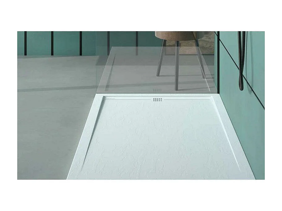 Plato de ducha pizarra ARCO CENIZA  70x170 cm rejilla color