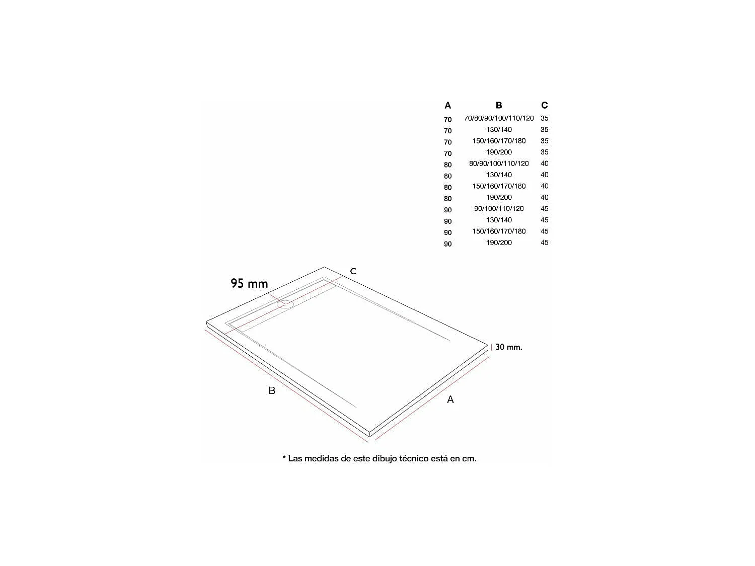 Mineralguss-Duschwanne extra flach ARCO Schieferoptik GRAU 70x140 cm