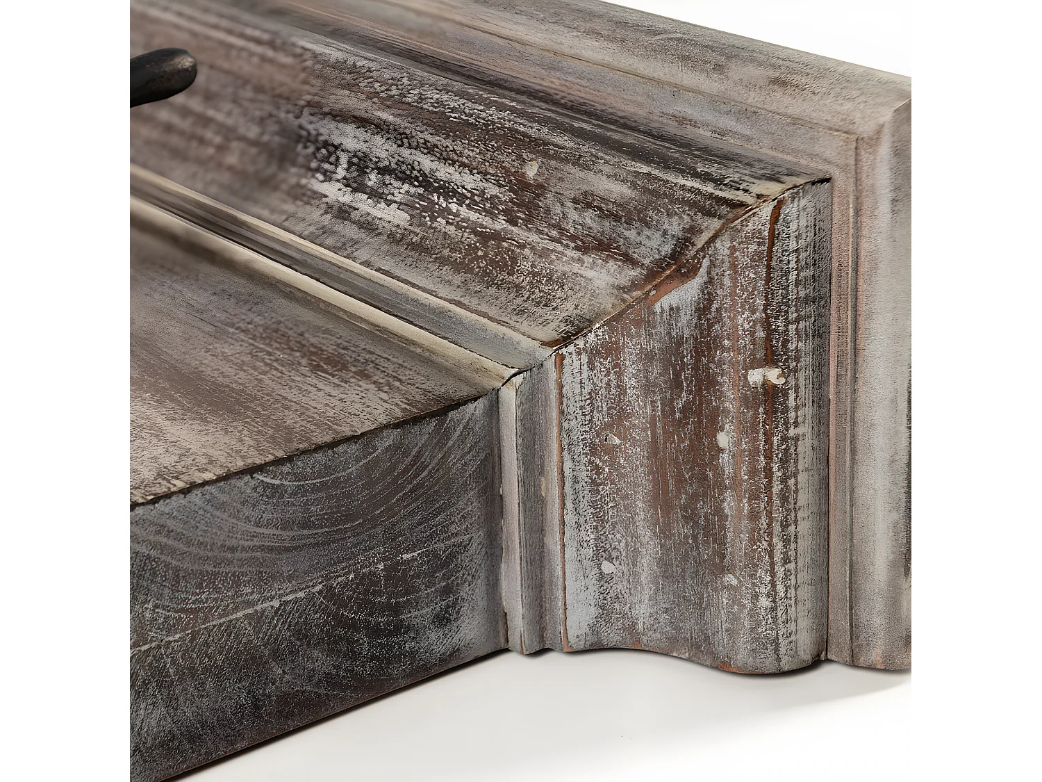 Halifax Armoire murale 8 crochets et 1 porte-chapeau délavage teinte naturelle.