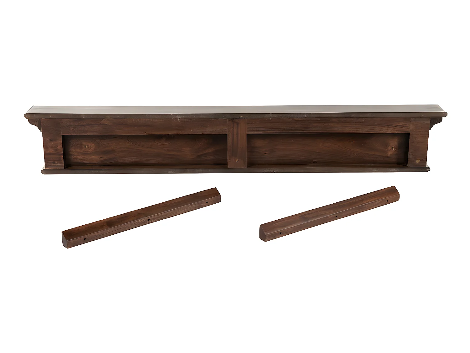 Halifax Armoire murale 8 crochets et 1 porte-chapeau délavage teinte naturelle.