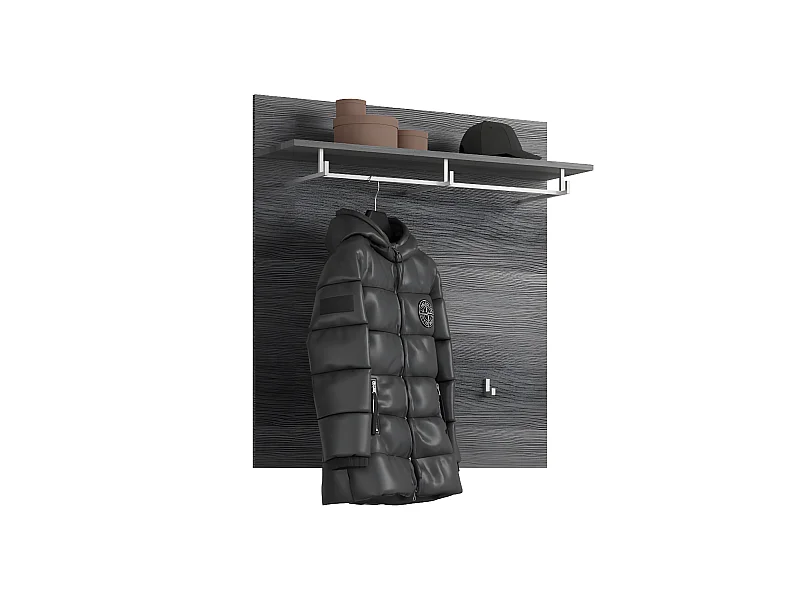 Scout kapstok 3 haken grijs.