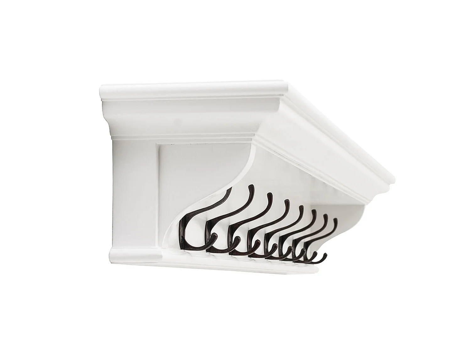 Halifax Armoire murale 130 cm, avec 8 crochets, blanc.